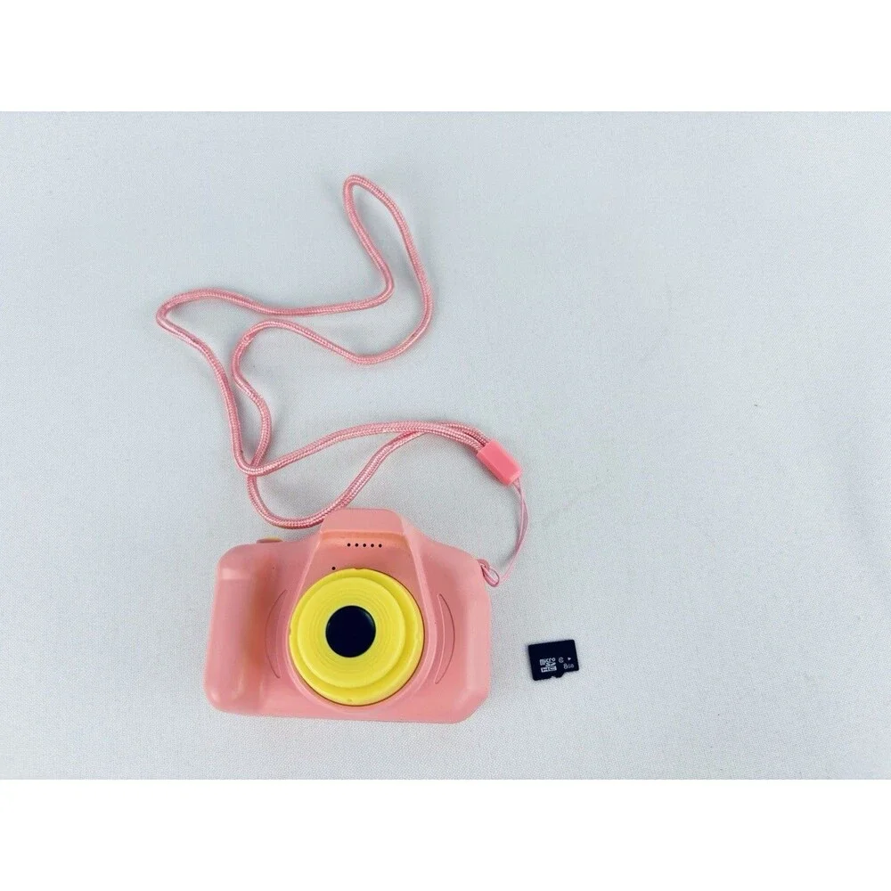 Digital Camera Brilliant Innovations - Pink- 8gb‎ Micro SD Card - Kid Child -